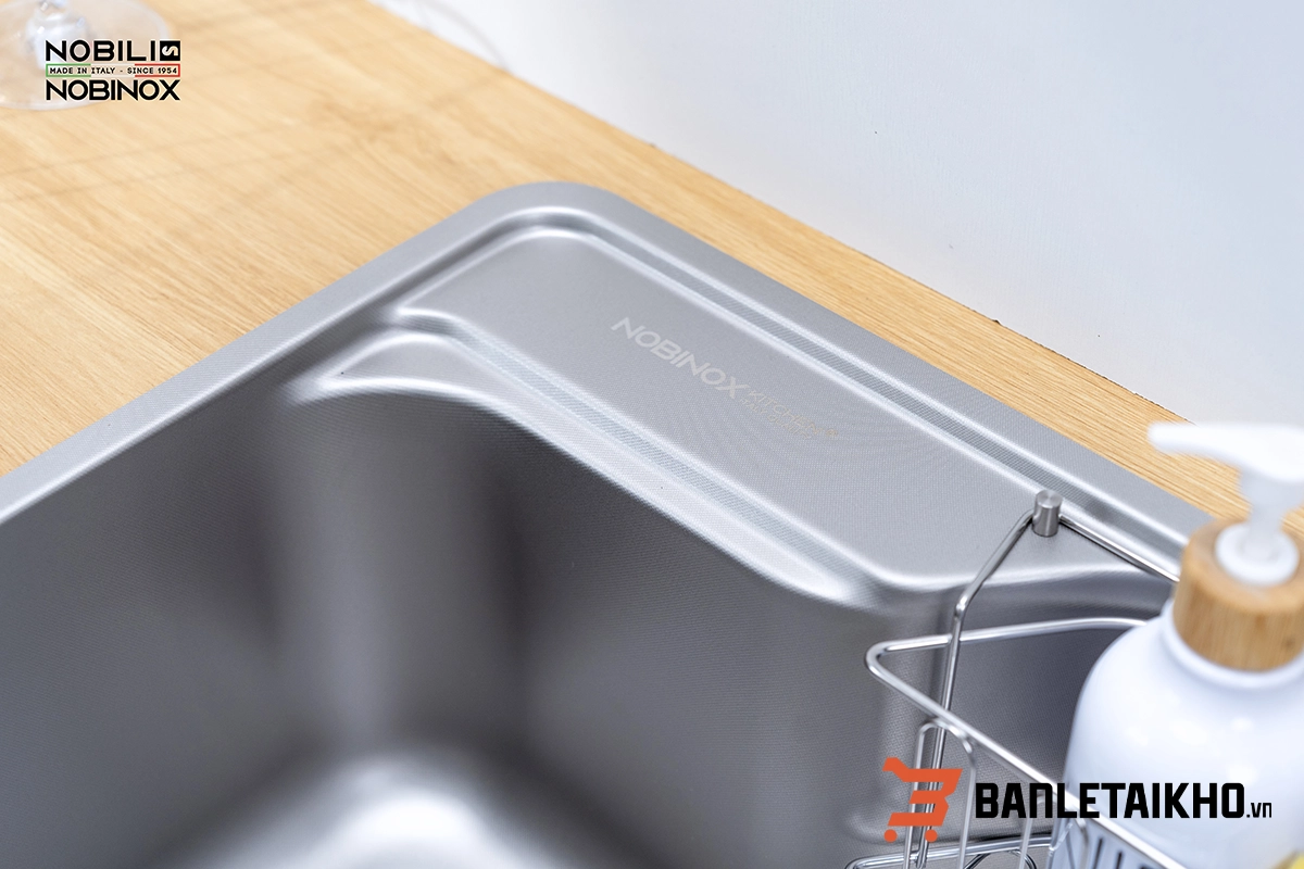 Chất Liệu Inox 304 - Chậu Rửa Bát 1 Hố Nobinox LIKEN NL724D