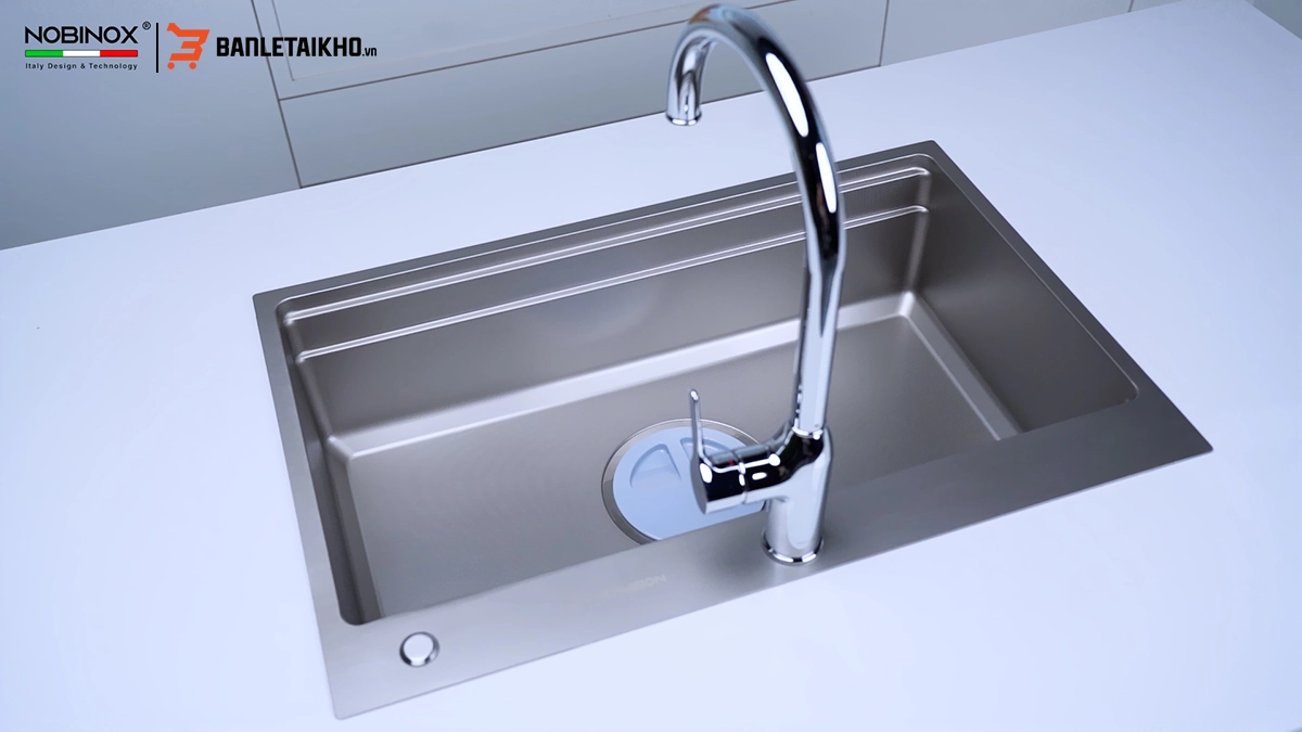 Chậu Rửa Bát 1 Hố LIRA NJ560D – Phong Cách Tinh Tế, Bền Bỉ và Sang Trọng