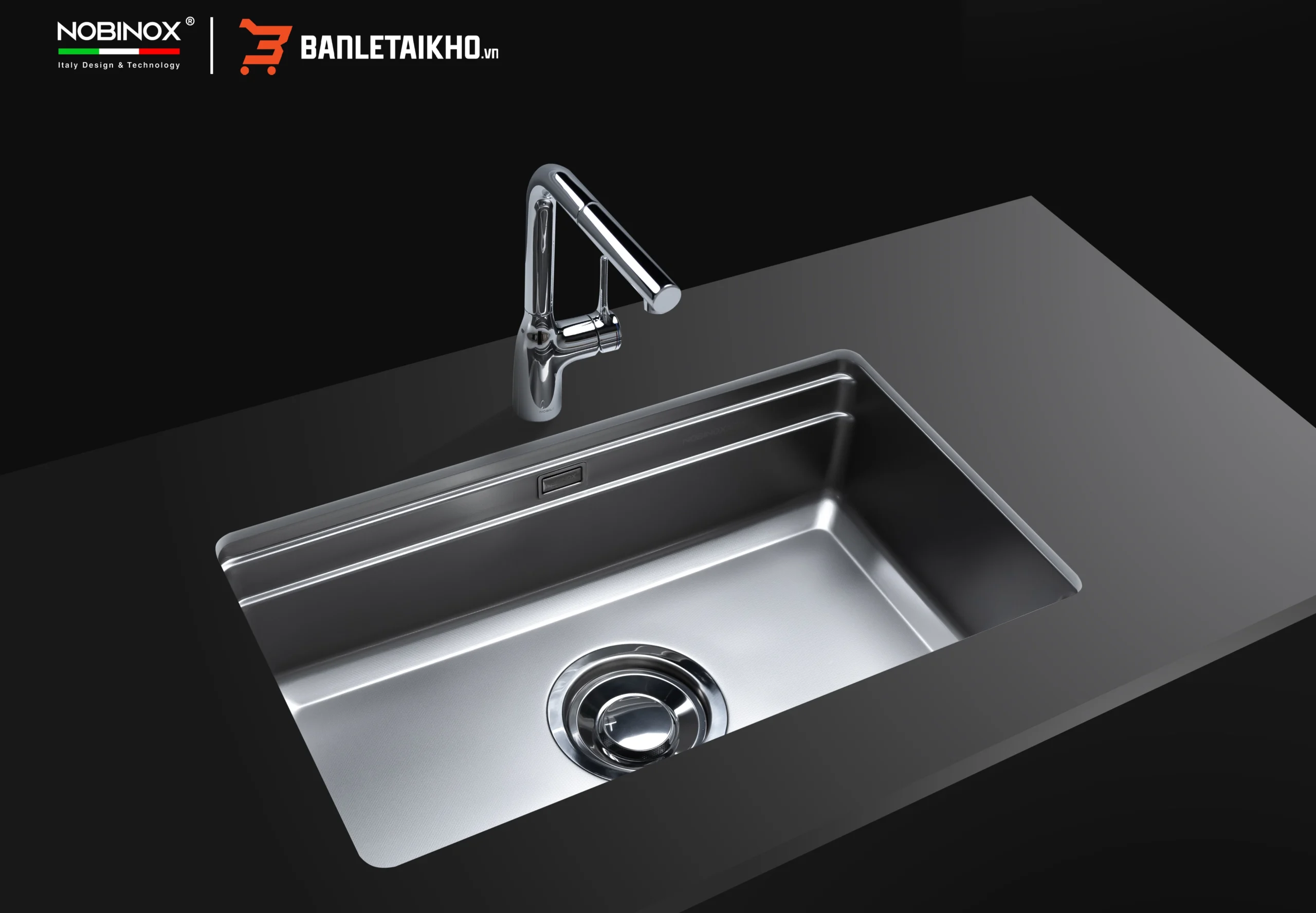 Chậu Rửa Bát 1 Hố LIRA NJ566D – Tinh Tế và Bền Bỉ