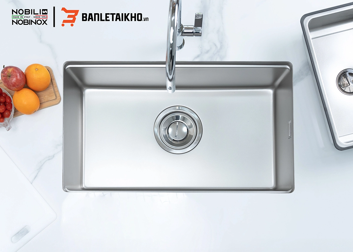 Chậu Rửa Bát 1 Hố ROSA NN974DT – Bồn Rửa Chén Inox Cao Cấp, Thiết Kế Tinh Tế, Bền Bỉ