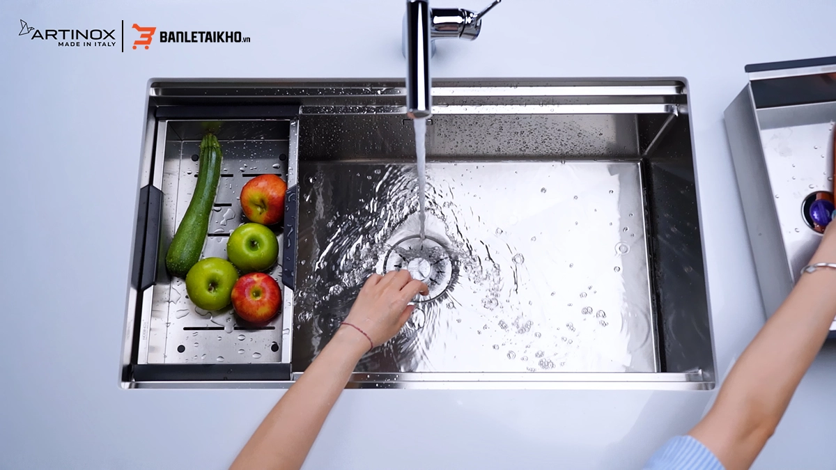 Chậu Rửa Bát 1 Hố TITANIUM NA885U - MADE IN ITALY