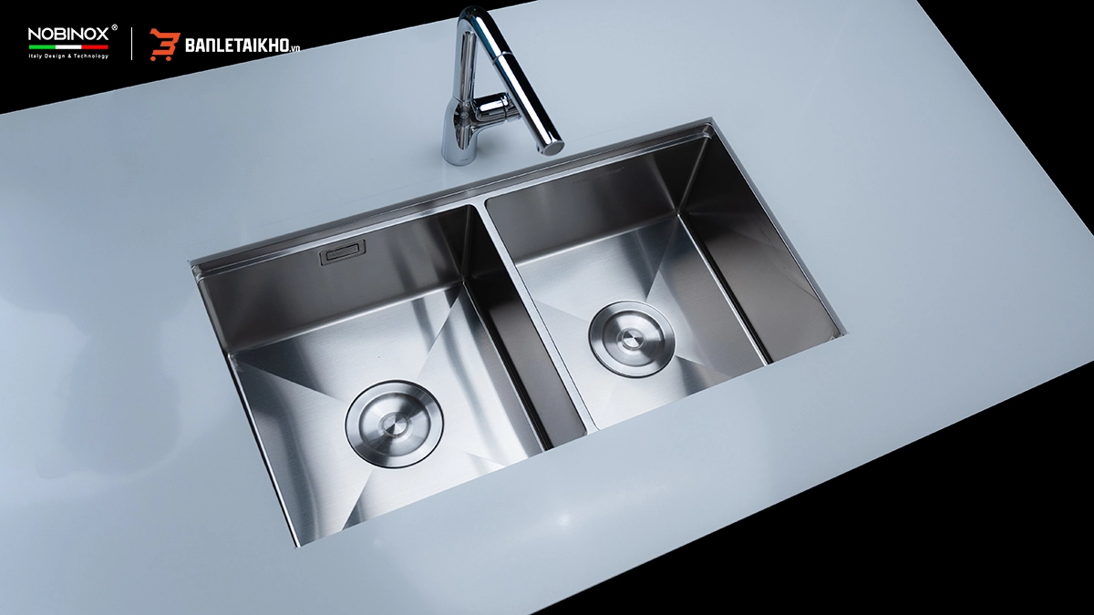 Chậu Rửa Bát 2 Hố LUMIA NJ524 - MADE IN ITALY