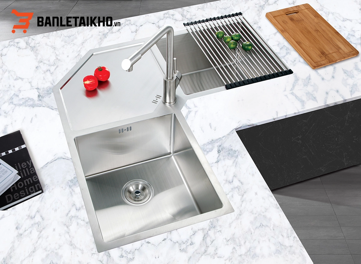 Chậu Rửa Bát Góc LIKEN NL700 - MADE IN ITALY