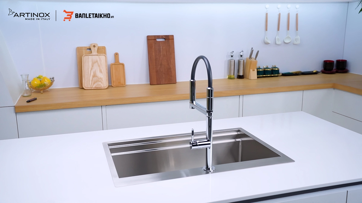 Công Nghệ Chậu Rửa Bát 1 Hố ARTINOX TITANIUM NA805T