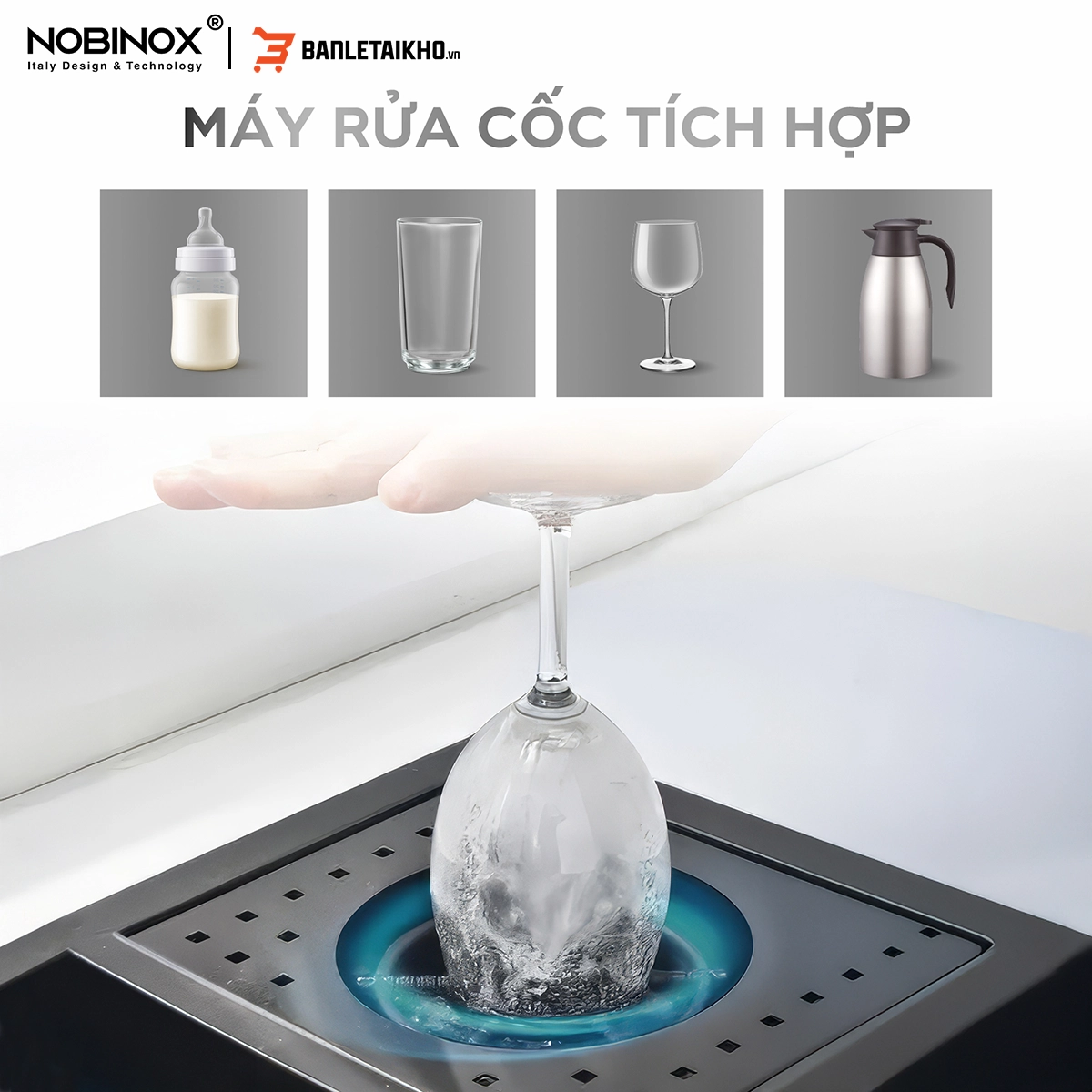 Công Nghệ Chậu Rửa Bát 1 Hố NOBINOX LUMIA NJ511B