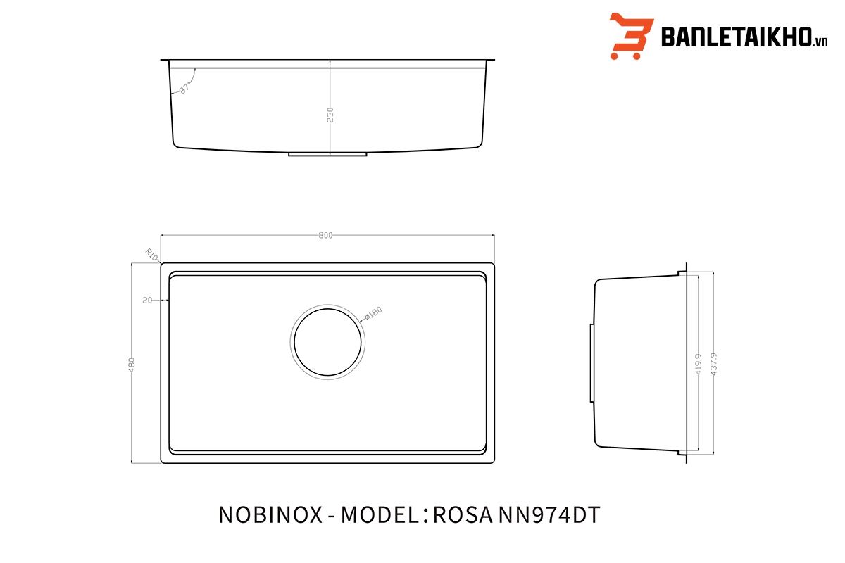 Hướng Dẫn Lắp Đặt Chậu Rửa Bát 1 Hố ROSA NN974DT