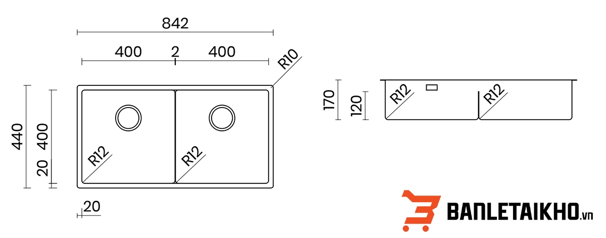 Hướng Dẫn Lắp Đặt Chậu Rửa Bát 2 Hố ICON NT642U