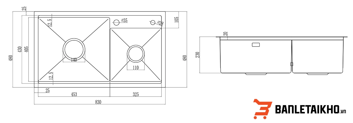 Hướng Dẫn Lắp Đặt Chậu Rửa Bát 2 Hố LUMIA NJ507D