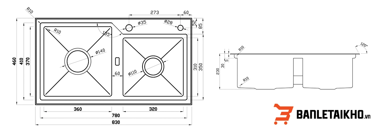 Hướng Dẫn Lắp Đặt Chậu Rửa Bát 2 Hố LUMIA NJ513B