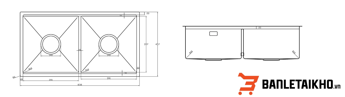 Hướng Dẫn Lắp Đặt Chậu Rửa Bát 2 Hố LUMIA NJ524