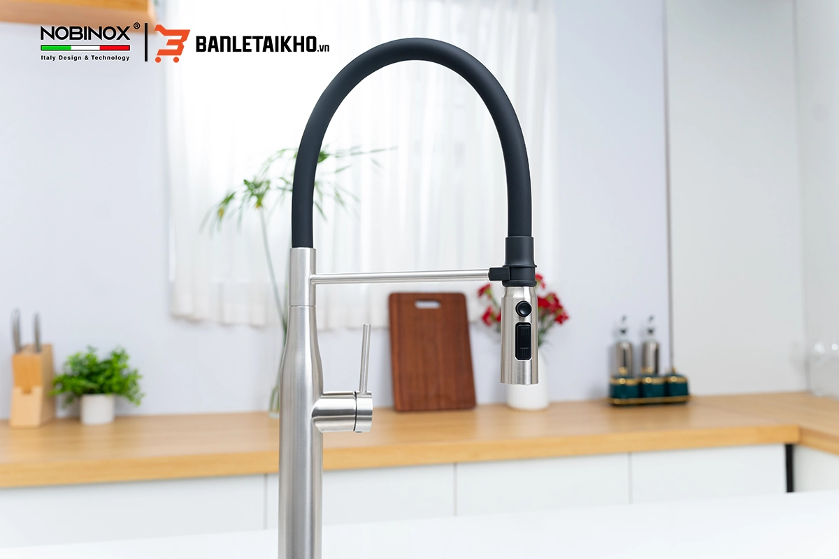 Thông Tin Về Sản Phẩm Vòi Rửa Bát Cần Mềm NOBINOX ALTO NX550