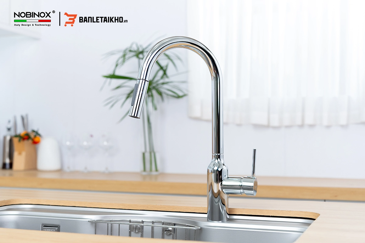 Thông Tin Về Sản Phẩm Vòi Rửa Bát Dây Rút NOBINOX AQUA NX660