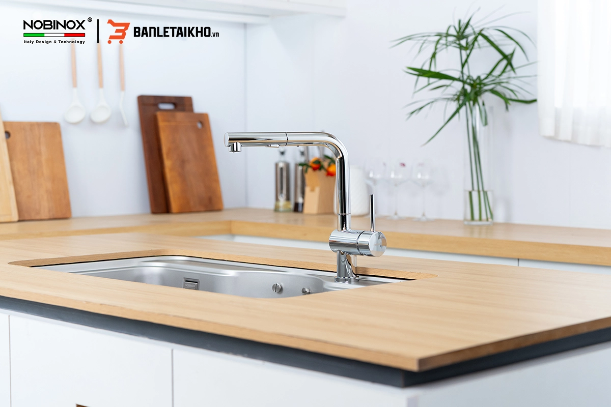 Thông Tin Về Sản Phẩm Vòi Rửa Bát NOBINOX BIANCO NX600