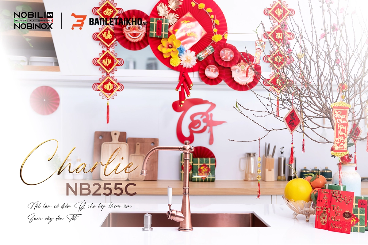 Thông Tin Về Sản Phẩm Vòi Rửa Bát Tân Cổ Điển CHARLIE NB255C