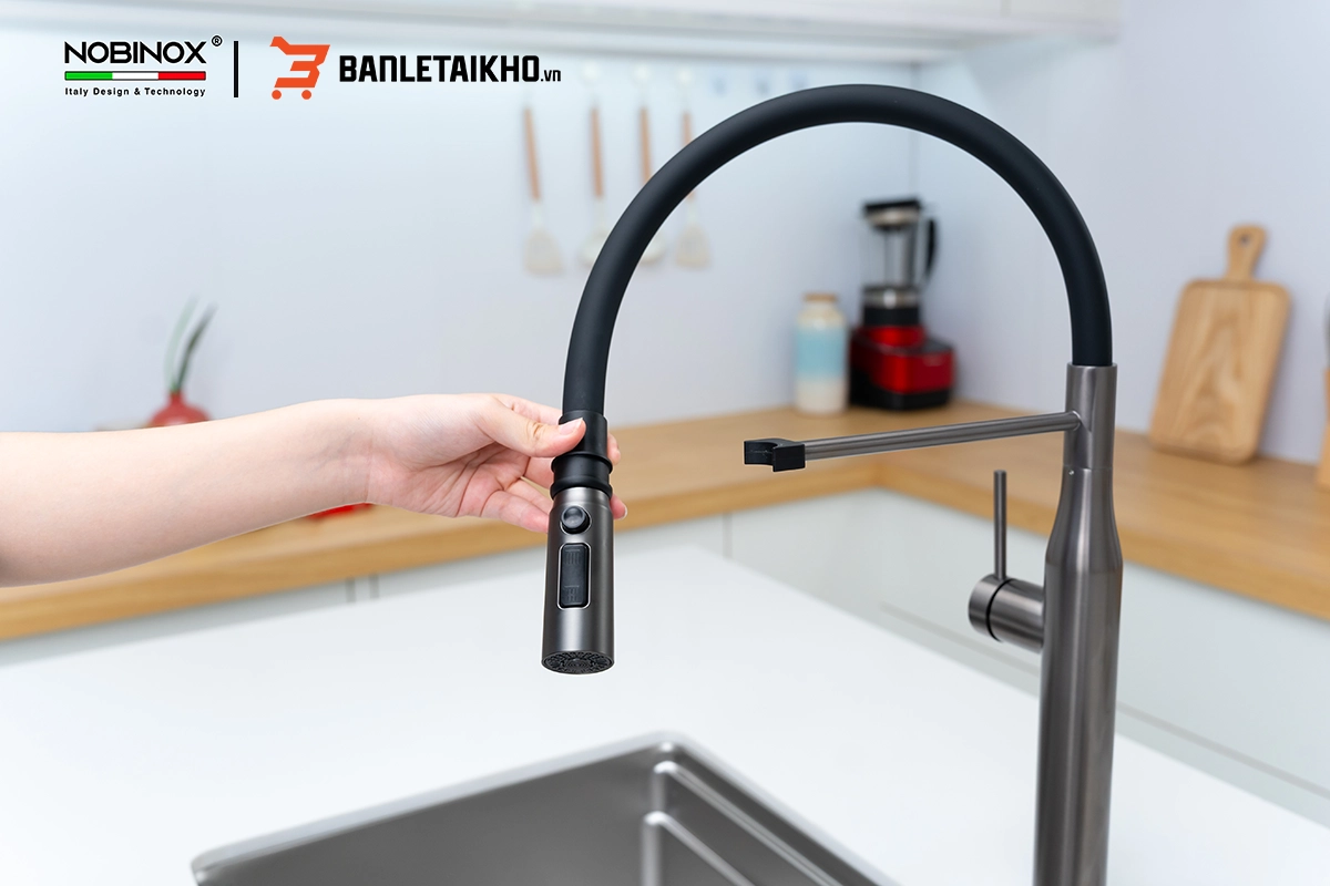 Ưu Điểm Của Sản Phẩm Vòi Rửa Bát Cần Mềm NOBINOX ALTO NX560