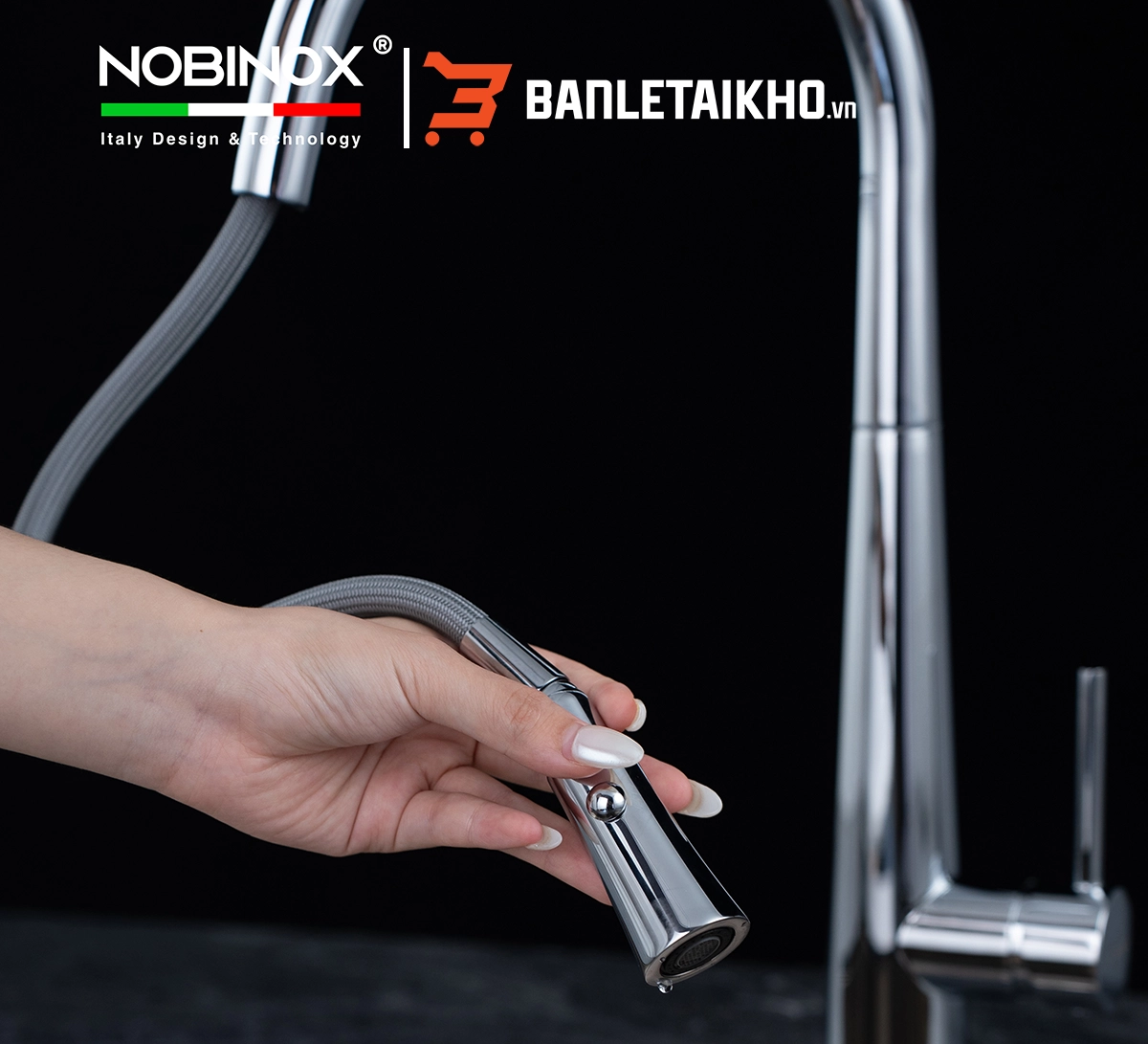 Ưu Điểm Của Sản Phẩm Vòi Rửa Bát Dây Rút NOBINOX LOTUS 640