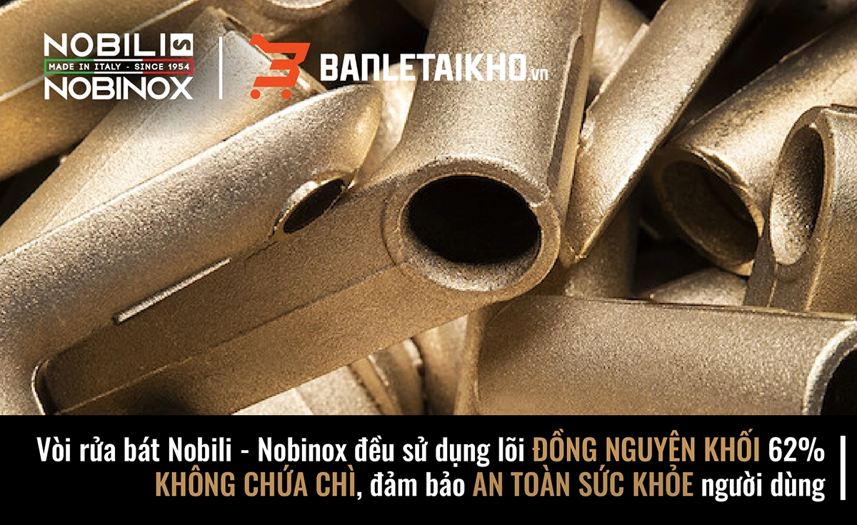 Chất Liệu Cấu Tạo Nên Vòi Rửa Bát Nobili-Nobinox