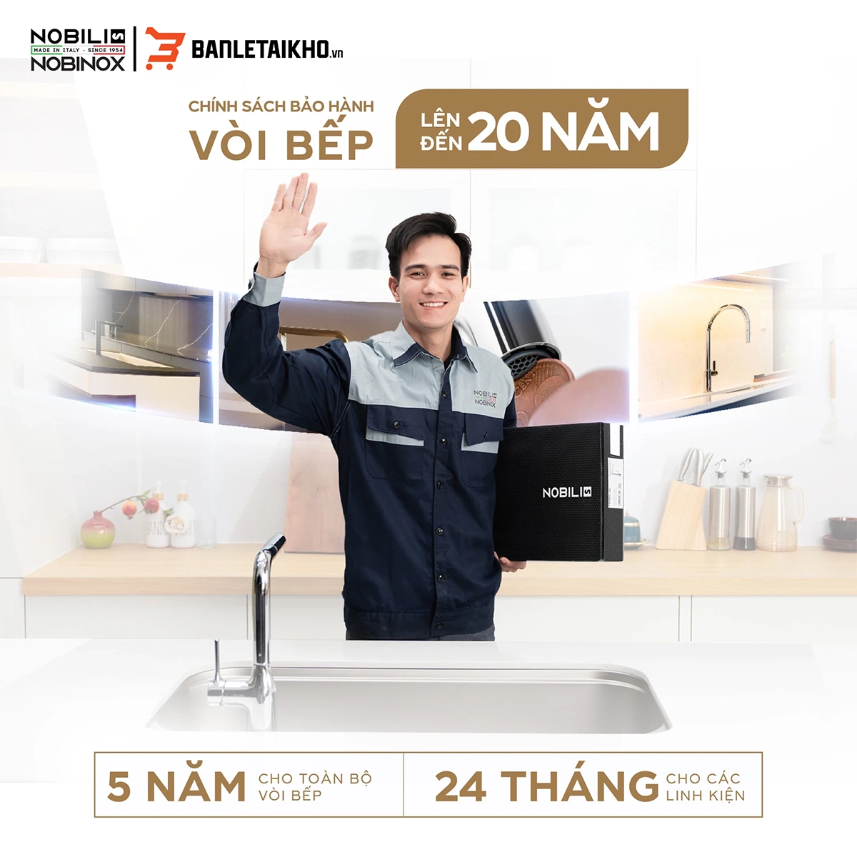 Lý Do Bạn Nên Chọn Mua Vòi Rửa Bát - nobili-nobinox - Bán Lẻ Tại Kho