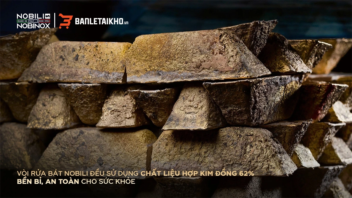 Chất liệu vòi rửa bát Nobili