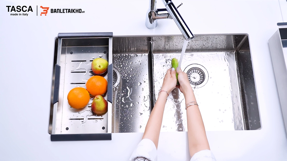 Chậu Rửa Bát 2 Hố TASCA ICON NT642U – Bồn Rửa Bát Inox Cao Cấp