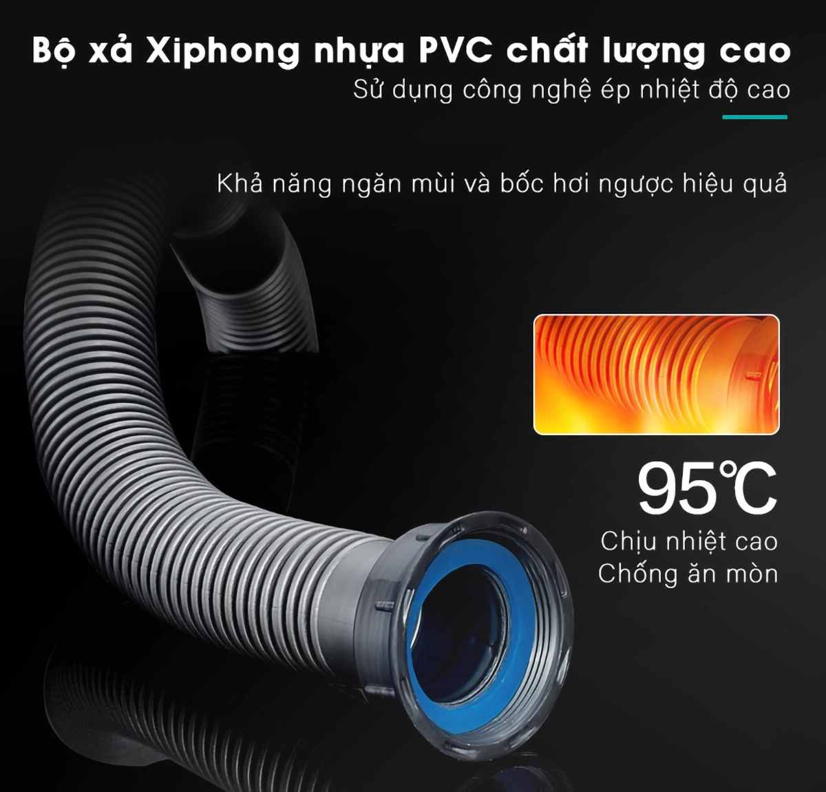 Hệ thống xi phông thông minh – Chống tắc, chống mùi