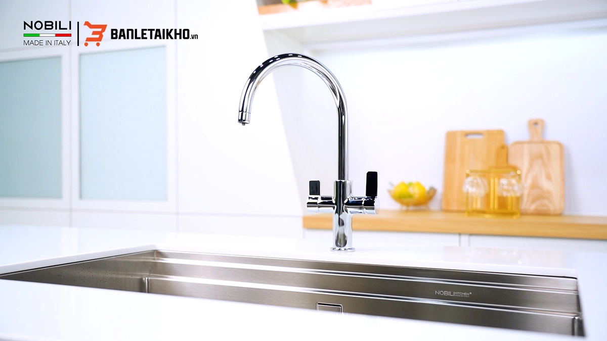 Vòi rửa bát 3 đường nước