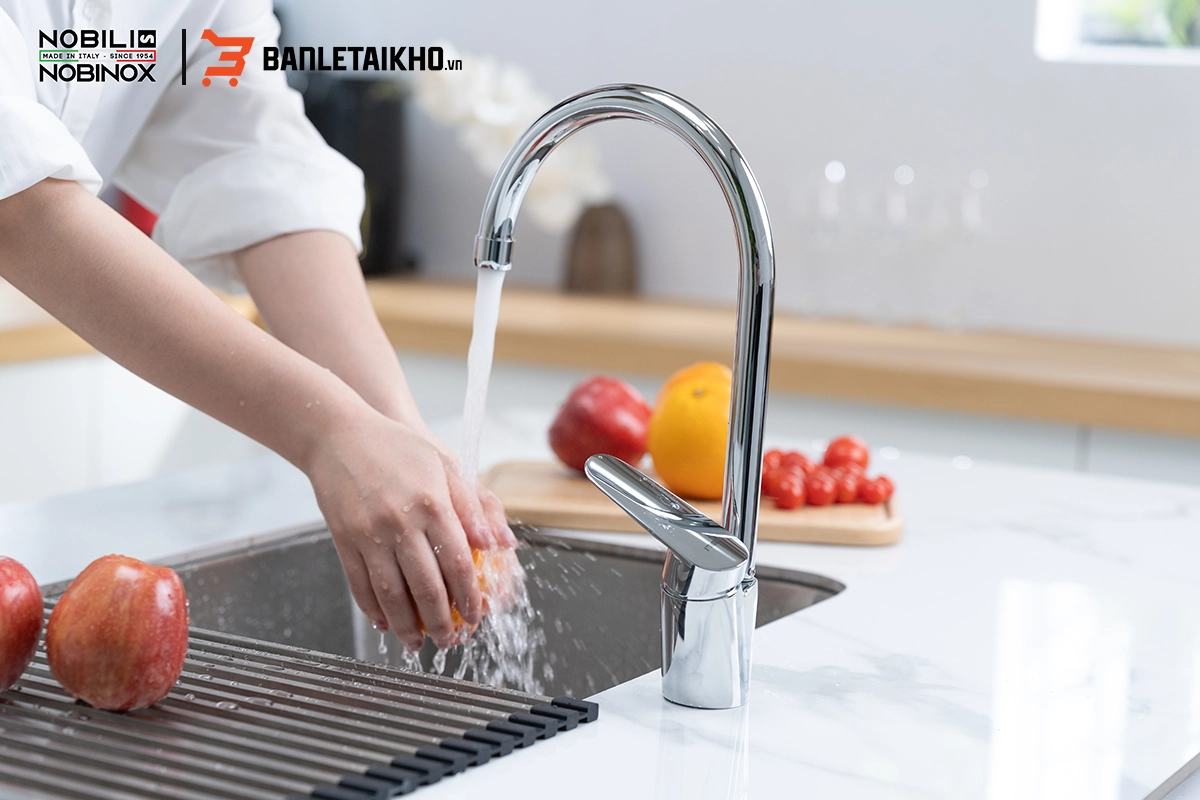 Vòi rửa bát cần cứng NOBILI