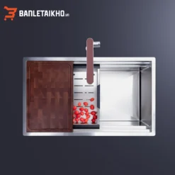 Chậu Rửa Bát 1 Hố ARTINOX TITANIUM NA885U – Bồn Rửa Bát Inox Cao Cấp