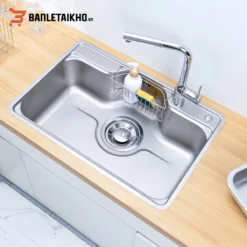 Chậu Rửa Bát 1 Hố NOBINOX LIKEN NL724D – Bồn Rửa Bát Inox Cao Cấp