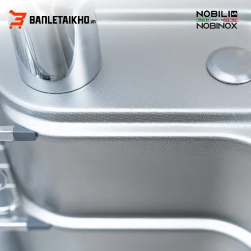 Chậu Rửa Bát 1 Hố NOBINOX LIKEN NL792D – Bồn Rửa Bát Inox Cao Cấp