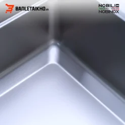 Chậu Rửa Bát 1 Hố NOBINOX LIRA NJ562D – Bồn Rửa Bát Inox Cao Cấp