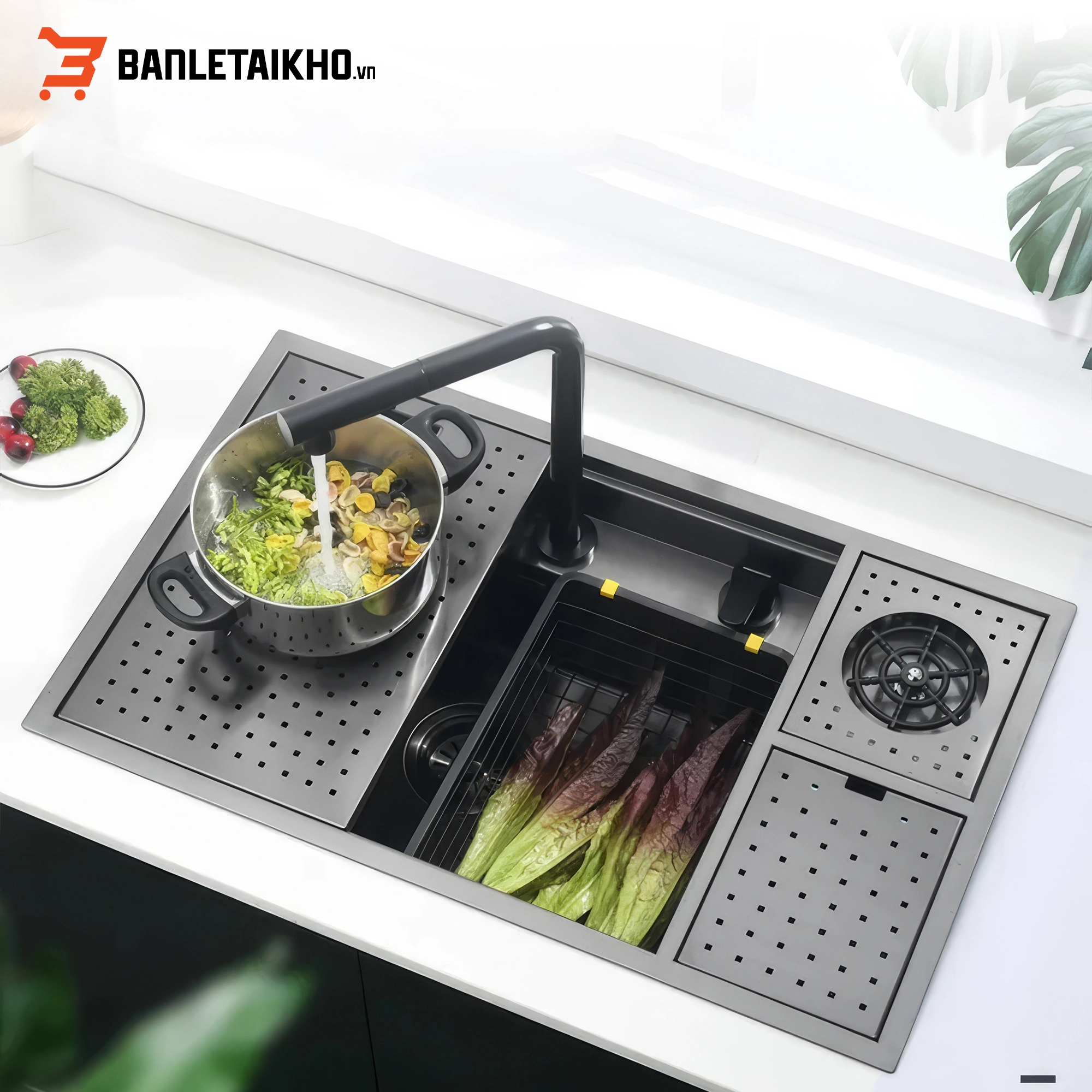 Chậu Rửa Bát 1 Hố NOBINOX LUMIA NJ510B – Bồn Rửa Bát Inox Cao Cấp Chậu Rửa Bát 1 Hố NOBINOX LUMIA NJ510B – Bồn Rửa Bát Inox Cao Cấp