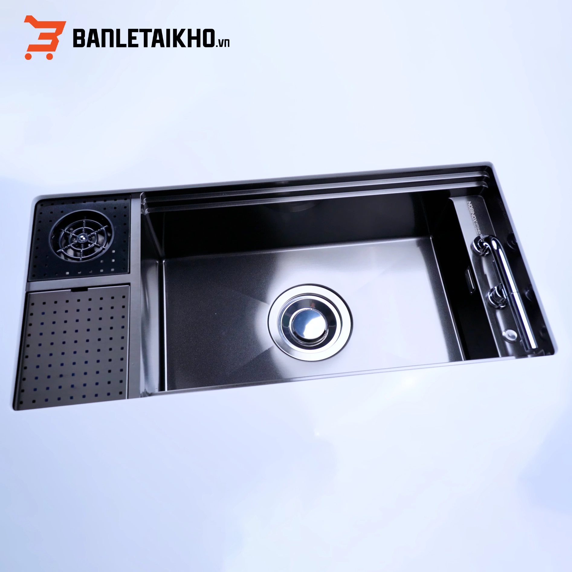 Chậu Rửa Bát 1 Hố NOBINOX LUMIA NJ511B – Bồn Rửa Bát Inox Cao Cấp Chậu Rửa Bát 1 Hố NOBINOX LUMIA NJ511B – Bồn Rửa Bát Inox Cao Cấp