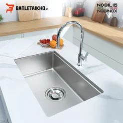 Chậu Rửa Bát 1 Hố NOBINOX ROSA NN974DT – Bồn Rửa Bát Inox Cao Cấp
