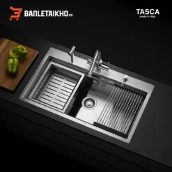 Chậu Rửa Bát 1 Hố TASCA STEP NT651T – Bồn Rửa Bát Inox Cao Cấp