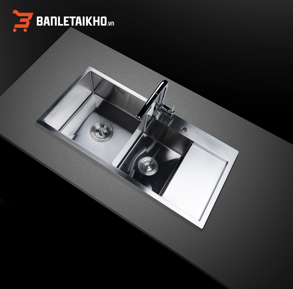 Chậu Rửa Bát 2 Hố NOBINOX LIKEN NL746 – Bồn Rửa Bát Inox Cao Cấp Chậu Rửa Bát 2 Hố NOBINOX LIKEN NL746 – Bồn Rửa Bát Inox Cao Cấp