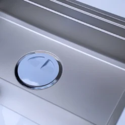 Chậu rửa bát 1 hố NOBINOX LIRA NJ560D – bồn rửa chén inox 304 với thiết kế tinh tế cho gian bếp hiện đại
