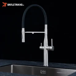 Vòi Rửa Bát Cần Mềm 3 Đường Nước NOBINOX VIVO NX570