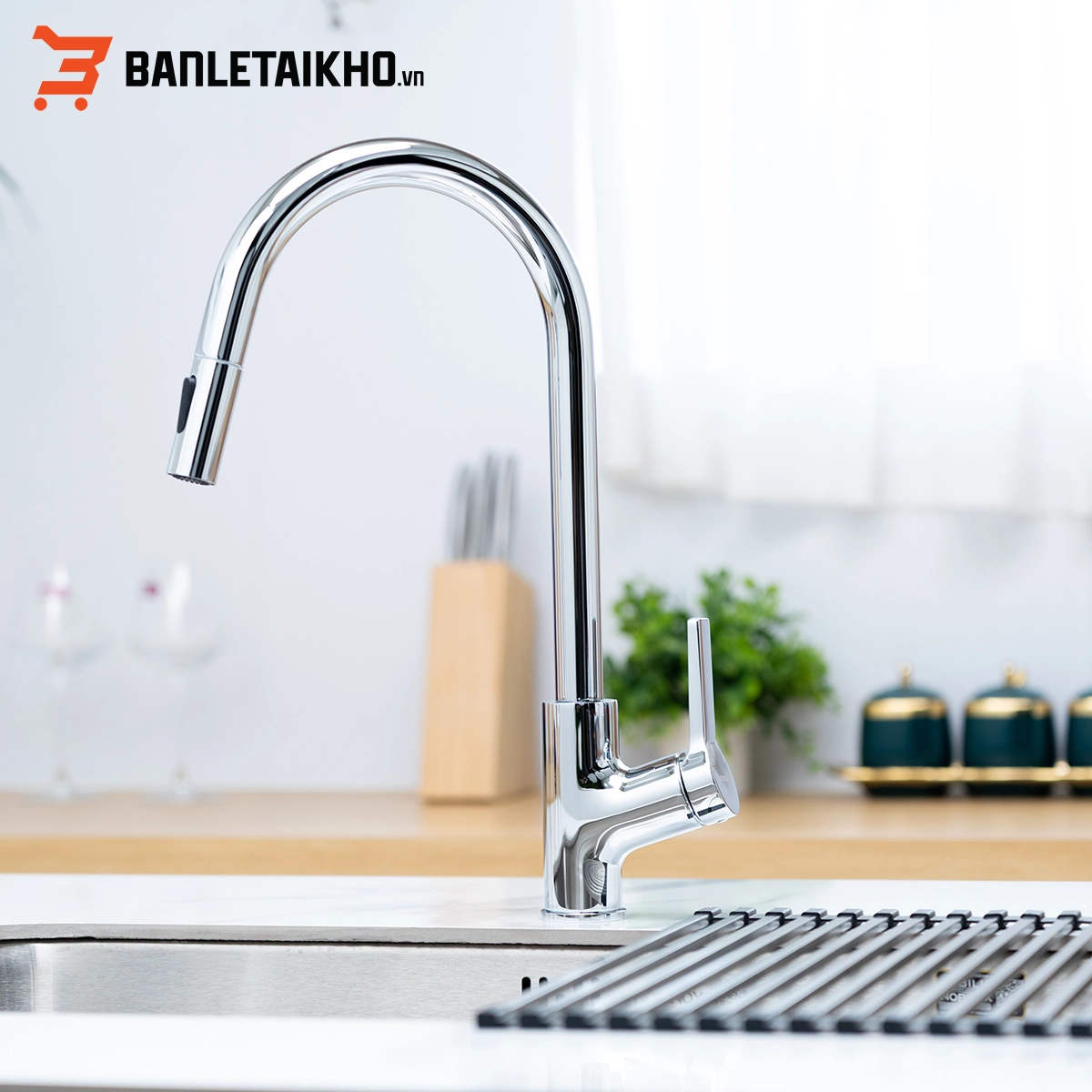 Vòi Rửa Bát Dây Rút NOBINOX LOFT NX533 Vòi Rửa Bát Dây Rút NOBINOX LOFT NX533