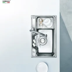 Bồn rửa chén Nobinox Higon NH905 thiết kế hiện đại và tiện dụng.