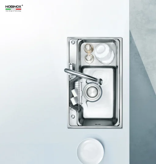 Bồn rửa chén Nobinox Higon NH905 thiết kế hiện đại và tiện dụng.