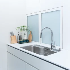 Chậu rửa bát 1 hố Nobinox Liken NL725D tiết kiệm diện tích bếp.