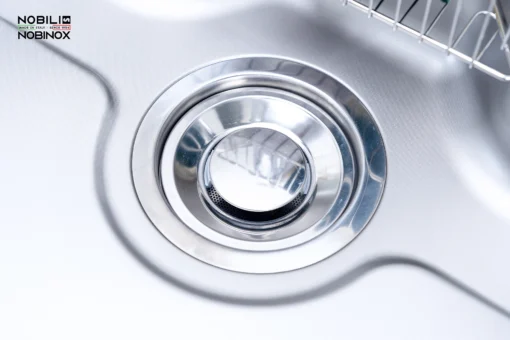Chậu rửa bát 1 hố Nobinox Liken NL724D cao cấp.