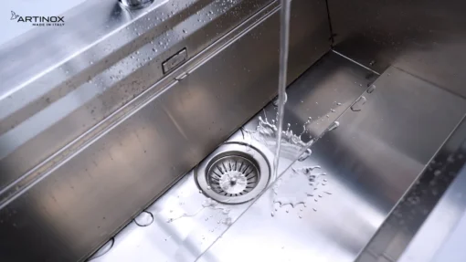 CHẬU RỬA BÁT 1 HỐ ARTINOX MOSE NA808 kiểu dáng tinh tế, chậu rửa bát inox dễ vệ sinh