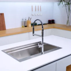 CHẬU RỬA BÁT 1 HỐ ARTINOX TITANIUM NA805T với thiết kế bồn rửa chén inox hiện đại, chậu rửa chén tiện dụng cho mọi gian bếp