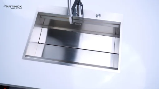 CHẬU RỬA BÁT 1 HỐ ARTINOX MOSE NA808 chất liệu inox cao cấp, bồn rửa bát sang trọng và bền đẹp