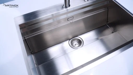 CHẬU RỬA BÁT 1 HỐ ARTINOX MOSE NA808 chất liệu inox cao cấp, bồn rửa bát sang trọng và bền đẹp