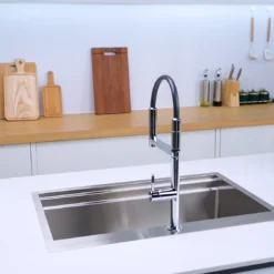 CHẬU RỬA BÁT 1 HỐ ARTINOX TITANIUM NA805T chậu rửa chén inox chống gỉ, bồn rửa bát tiện nghi