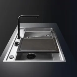 CHẬU RỬA BÁT 1 HỐ ARTINOX NEWGO NA830 với thiết kế bồn rửa chén inox hiện đại, chậu rửa chén tiện dụng cho mọi gian bếp