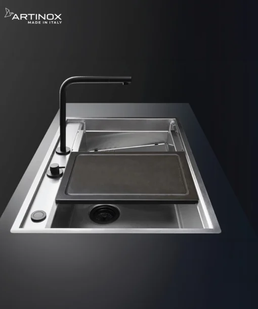 CHẬU RỬA BÁT 1 HỐ ARTINOX NEWGO NA830 với thiết kế bồn rửa chén inox hiện đại, chậu rửa chén tiện dụng cho mọi gian bếp